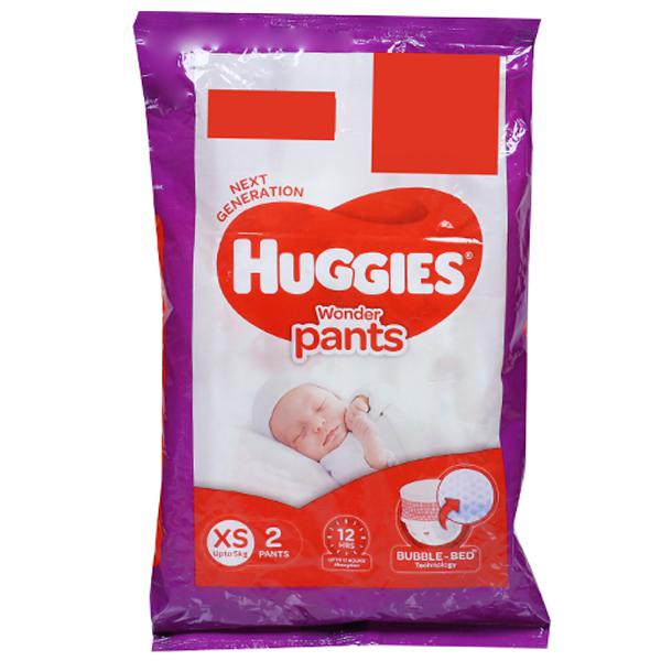 HUGGIES WONDER PANTS XS 5kg 2 PANTS